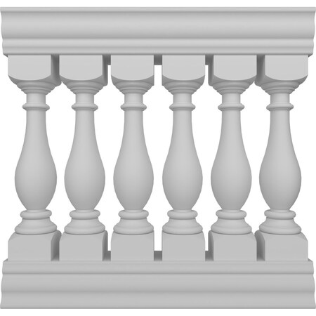 Ekena Millwork Fiberthane Legacy Balustrade Railing Kit, Style G (6 1/4" On-Center Spacing to Pass 4" Sphere Code) BALK38X036LGG